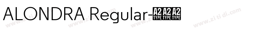 ALONDRA Regular字体转换 ALONDRA Regular字体转换